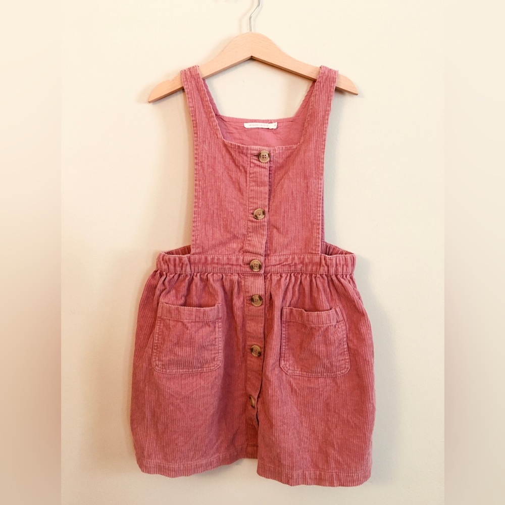 Pinafore corduroy dress